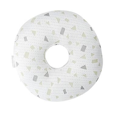 Imagem de Bothyi Travesseiro de dormir lateral em formato de O, 12" Protetor auricular confortável para uso com fones de ouvido, brincos e relaxamento, Cinza