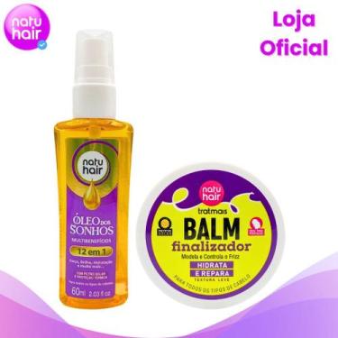 Imagem de Kit Balm Finalizador + Óleo dos Sonhos 12 em 1 - Natuhair Cosméticos