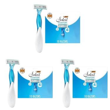 Imagem de Lâminas de barbear descartáveis BIC Soleil Comfort Women, pacote com 1
