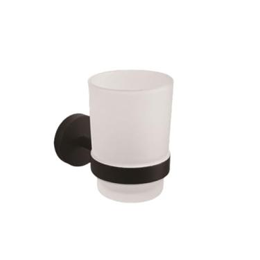 Imagem de Toalheiro de aço inoxidável preto fosco para parede, toalheiro, saboneteira, suporte para papel higiênico, ganchos para toalhas, acessórios de banheiro opcionais, porta-copos