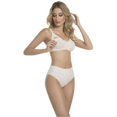 Imagem de Kit Calcinha Feminina 2 Peças Del Rio Cós Largo Cotton Algodão Lisa