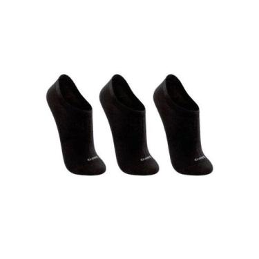 Imagem de Kit com 3 Pares Meia Soquete Adulto Sortidas Lupo Sport, Preto, 37/40