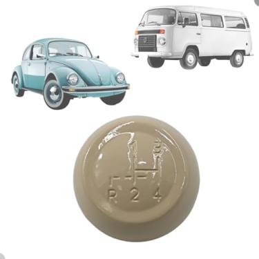 Imagem de Bola De Câmbio Manopla 4 Marchas Karmann Ghia Fusca Kombi Brasilia 1955 Até 1986 Bege 12MM
