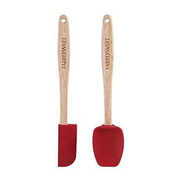 Imagem de Farberware Mini espátulas de silicone Strawberry Pro, conjunto de 2, ferramentas de cozinha resistentes ao calor, STD