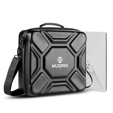 Imagem de MUQING Estojo de transporte ultraleve, compatível com Starlink Mini, espuma de corte preciso para acessórios Starlink e mini prato, capa resistente à água com alça portátil