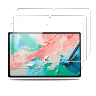 Imagem de NOUKAJU [Pacote com 3] Protetor de tela para tablet TCL NXTPAPER 11 Geração 2 11 polegadas, vidro temperado HD, dureza 9h, arranhões, antiimpressão digital, protetor de filme de vidro temperado para