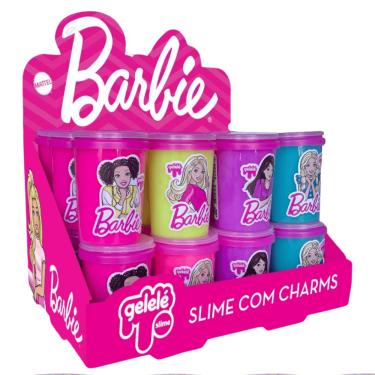 Imagem de Brinquedo Doce Brinquedo Gelelé Slime Mattel Charms Barbie Pote 180g und