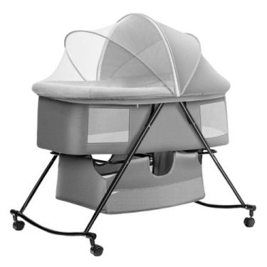 Imagem de Berço Portatil Moises Balanço Mosqueteiro Infantil Dobravel Pipdip