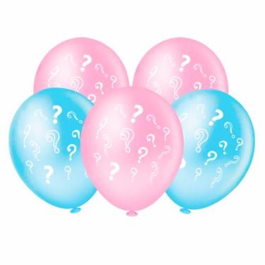 Imagem de Balão 8 Polegadas Chá Revelação Rosa e Azul 20 Unidades Piffer Festas 