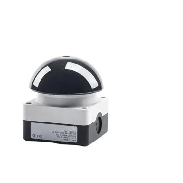 Imagem de 1/5/10 peças de resposta manual IP67 à prova d'água AC/DC bloqueado NO/NC pedal contator de partida raquete de mão (preto auto-reset, 1 peça-2NO)