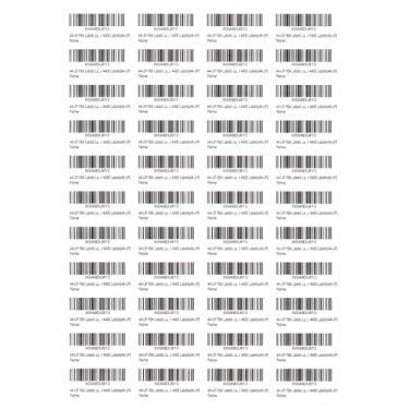 Imagem de KINGREE 44 Etiquetas Fba Para Impressoras De A Laser/Jato Tinta, Perfeitas Código Barras, Asin, Etiquetagem Fnsku, Autoadesivas Brancas, 48,5 Mm X 25,4 Mm, Papel A4, 4400 (44 Etiquetas)