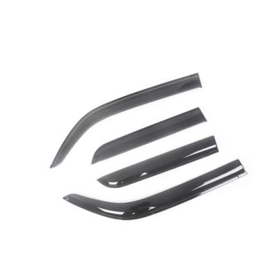 Imagem de GRJQRKHZ Defletor de janela lateral de carro para B&MW X4 F26 2014-2018 Weathershied viseira de porta vento sol proteção chuva janela lateral defletores de vento