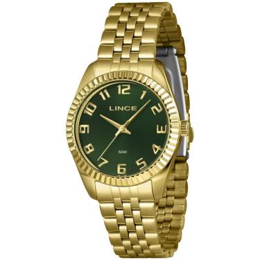 Imagem de Relógio Lince Feminino Ref: Lrgj176L36 E2Kx Clássico Dourado