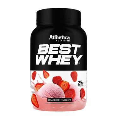 Imagem de Best Whey Isolado Hidrolisado 3W Morango 900G - Atlhetica