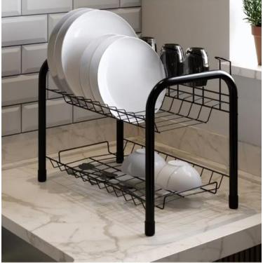 Imagem de Escorredor De Louça Duplo Anti Derrapante Cozinha Pia Industrial - Ind