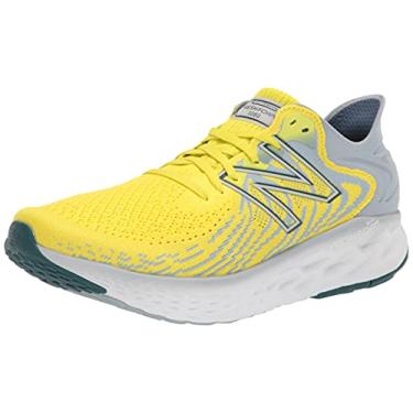 Imagem de New Balance Fresh Foam 1080 V11 Tênis de corrida masculino, Amarelo enxofre/ardósia clara, 10