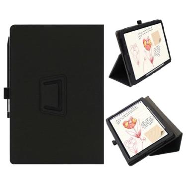 Imagem de YAJOJO Capa protetora para tablet XPPen Magic Note Pad de 11 polegadas, capa protetora ultrafina e leve para tablet XP-Pen com alça de mão e suporte de caneta, preta