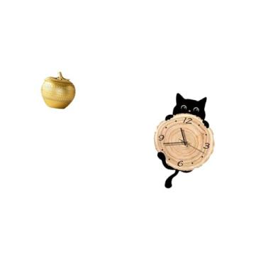 Imagem de Fenteer Escultura Moderna de Frutas em Resina E Relógio de Parede de Fácil Leitura para Mesa, Estante, Sala de Jantar, Quarto, Escritório, Decoração de Casa