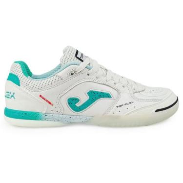 Imagem de Chuteira Futsal Joma Top Flex Branco Original Profissional, Branco, Az