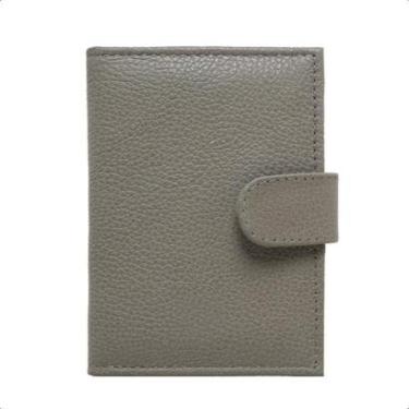 Imagem de Carteira Feminina Em Couro Fechamento Botão de Pressão Porta Cartão Cédulas Cabe CNH RG Clássica-Feminino