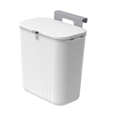 Imagem de Lixeira Suspensa Multiuso Cozinha Com Tampa Retrátil Sem Furo Banheiro