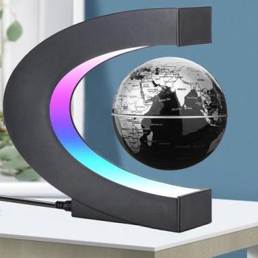 Imagem de Globo flutuante DCAUT de levitação magnética com LED de 8,5 cm