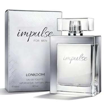 Imagem de Lonkoom Perfume Masculino Impulse for Men, Eau de Parfum, Fragrância Fresh Woody Floral, Notas de Cassis, Baunilha e Sândalo, 100ml