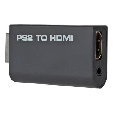 Imagem de Conversor PS2 to HDMI, Adaptador para PlayStation 2, Preto, Saída HDMI e Áudio 3.5mm, Plug and Play, Compatível com 480i/576i/480p