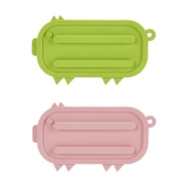 Imagem de Eagyrosi Suporte multifuncional para tampa de panela de cozinha - pacote com 2 adoráveis almofadas em forma de porco para fogão, organizador de utensílios e suporte de tábua de corte de tampa (rosa e