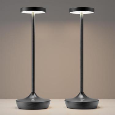 Imagem de Candeeiro de mesa sem fio YHT recarregável 6000mAh LED de 3 cores