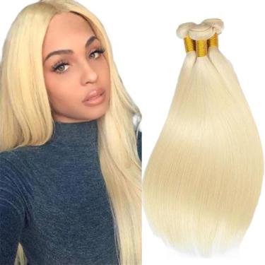 Imagem de Pacotes de cabelo Freiuoke 613 Blonde Straight Brazilian 12 14 16cm