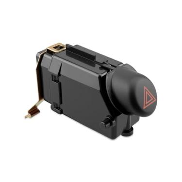 Imagem de Botão de interruptor de luz de emergência de perigo de aviso adequado para Jeep Mopar Liberty 2002 2003 2004 2005 2006 2007 console central botão pisca-pisca de emergência substitui 56010158AC