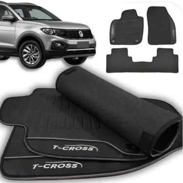 Imagem de Tapete TCross 2019 20 21 22 23 24 2025 Emborrachado Highline Sense PCD