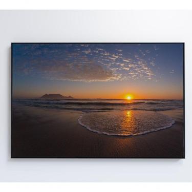 Imagem de Quadro Por Do Sol No Mar 60x40 Cm Adesivo Fotográfico