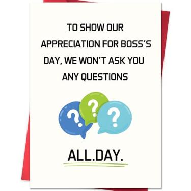 Imagem de Smithtuy Cartão de dia do chefe, presentes de dia dos chefes para mulheres, homens, senhoras, presentes de dia do chefe para ela, vales-presente legais de agradecimento do funcionário