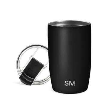 Imagem de Simple Modern Caneca de café de viagem com tampa flip | Garrafa térmica reutilizável isolada de aço inoxidável para café gelado | Presentes para mulheres e homens Ele Ela | Coleção Voyager | 340 g |