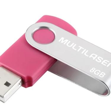 Imagem de Pen Drive Twist, 8GB, USB 2.0, Rosa, Multi - PD687