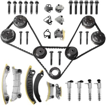 Imagem de Kit de corrente de distribuição de motor 9-0753SVVT com roda dentada VVT, Phaser de eixo de comando e atuador solenoide adequado para Chevy, Buic-k, Cadilla-c, GM-C, Pontia-c, Satur-n, Suzuk-i