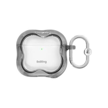 Imagem de iFace Capa BeBling 2 [compatível com AirPods 4] 3D Water Ripple Wave - Design transparente brilhante translúcido, textura fluida, proteção à prova de choque, presente elegante para criadores de