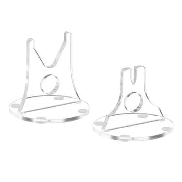 Imagem de WeiLaiKeQi Suporte para facas em acrílico, prático, para mesa, expositor, fácil de montar, Transparente