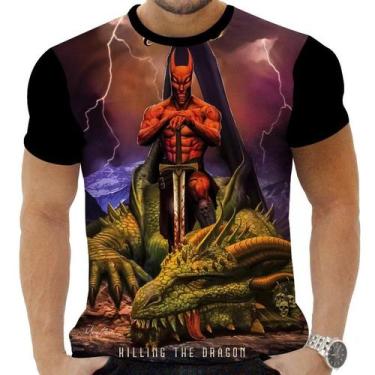 Imagem de Camiseta Camisa Personalizada Rock Clássico Metal Dio 2 - Obsidiana Co