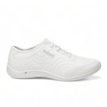 Imagem de Tenis Kolosh Feminino Casual Slip On Calce Facil Conforto, Branco, 35