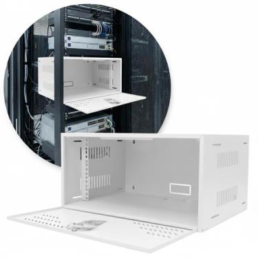Imagem de Caixa Rack 5u Horizontal Organizadora 19 Polegadas Ipec, BRANCO