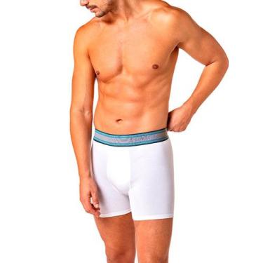 Imagem de Cueca Boxer Lupo 00784-063 Masculina Algodão Com Elastano T. P/GG, P, 
