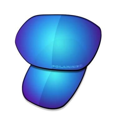 Imagem de SAUCER Lentes de reposição premium e protetores de nariz para óculos de sol Oakley Wire Tap 2.0 OO4145 High Defense - Azul Glaciar polarizado