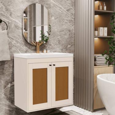 Imagem de Kit Banheiro Artemis Off White Cedro