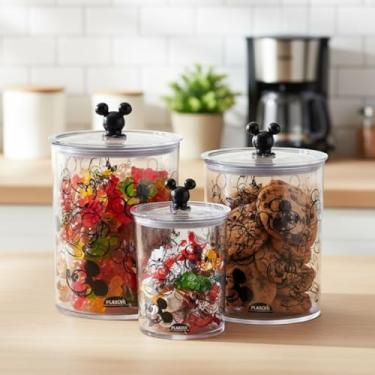 Imagem de Kit 3 Porta Mantimentos Hermético Acrílico Plasútil