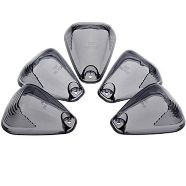 Imagem de Capa de fumaça KOMIA 5 x marcadores de cabine para fumaça leve, teto para 1999-2016 Ford F150 F250 F350 F450 F550 F650 F750 E150 E250 E350 E450 caminhões de pickup super Duty (apenas capa)