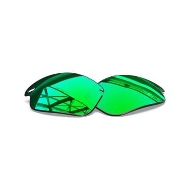Imagem de SmartVLT Lentes de reposição masculinas para óculos de sol Oakley Fast Jacket OO9097 - Mais opções, Policarbonato - Revestido com ar polarizado verde esmeralda, Tamanho �nico