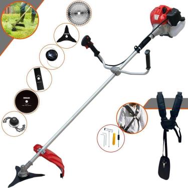 Imagem de Roçadeira Lateral Anmax Cg520p 2,2hp + 4 Lâminas E Trimmer